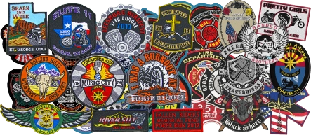 Custom motorcycle patches