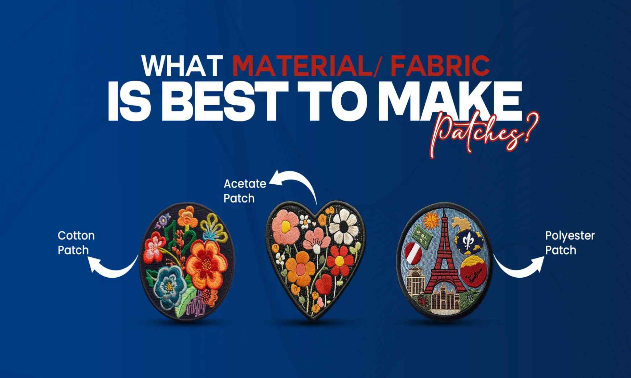 Fabric of Embroidered Patches